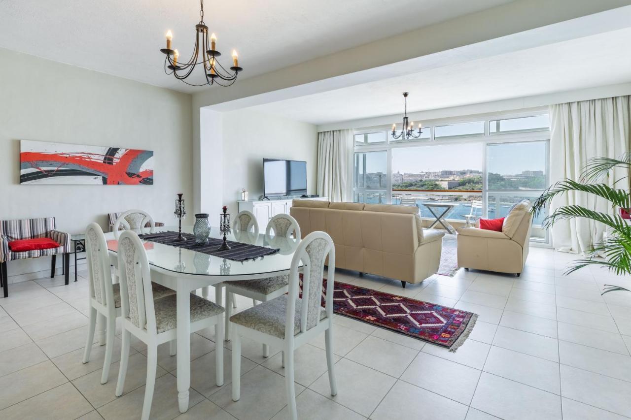 Stunning - Seafront 3-Bedroom 6Th Floor Sliema Kültér fotó